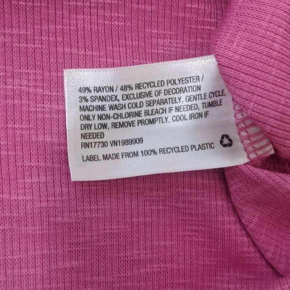 JoyLab Cropped Tank Top, Color Fiji Pink Size XL - Picture 13 of 13